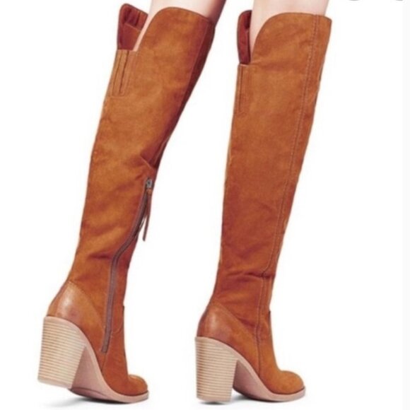 DV by Dolce Vita Shoes - faux suede Over the Knee boots size 8